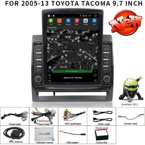 For 2005-13 Toyota Tacoma 9.7 Inch Android 10.1 Car Stereo Radio GPS Navigation Wifi 3G 4G