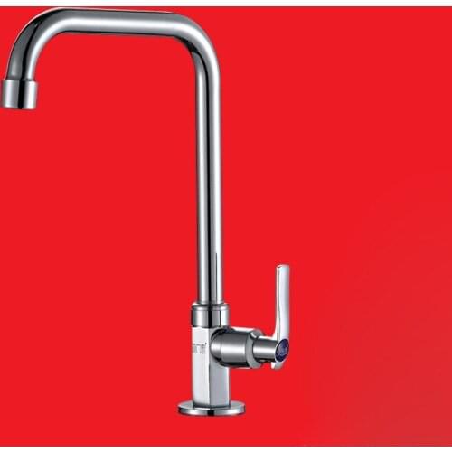 Free shipping best selling single cold kitchen sink water faucet with deck mouted kitchen sink faucet from chinese products