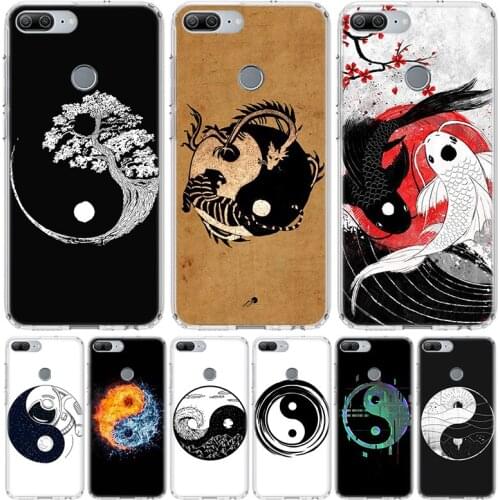 Eight Diagrams Taiji Yin Yang Phone Case for Huawei Honor 10 9 Lite Y9 Y5 Y6 Y7 2019 8X 8A 8S 7A 7X 10i 20i Pro V30 Art Coque Ca