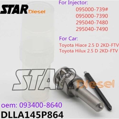 STAR Diesel Fuel Injector Nozzle DLLA145P864 093400-8640 Auto Parts For Toyota 095000-739# 095000-7390 295040-7480 295040-7490