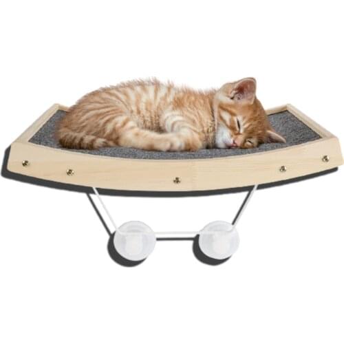 Cat Hammock Bed Mount Window Lounger Suction Cups for Warm Bed Small Medium Cat Rest House Sun Wall Bed Soft Ferret Cage Mat pad
