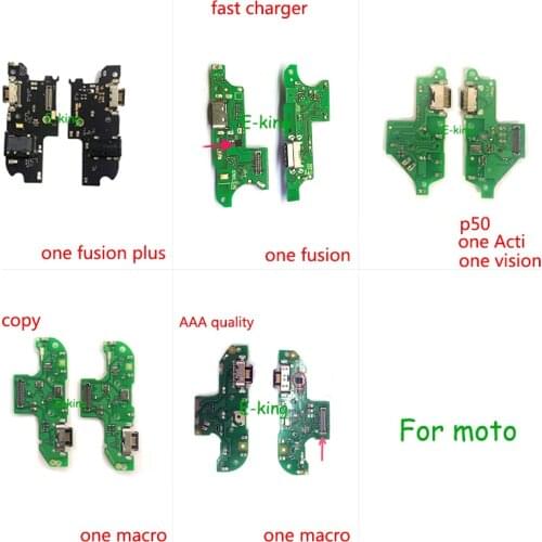 For Motorola Moto One Acti Vision Macro Fusion Plus USB Charging Board Dock Port Flex Cable