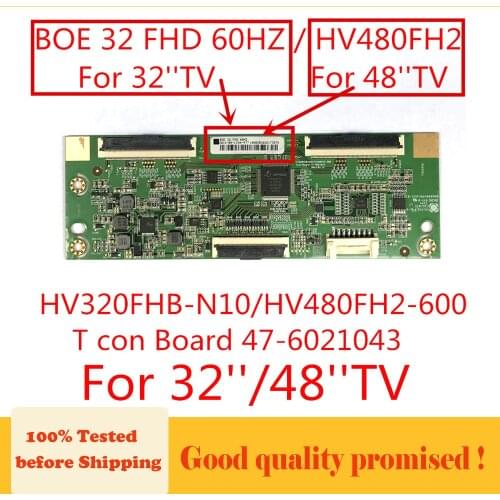 HV320FHB-N10 HV480FH2-600 Tcon Board 47-6021043 BOE 32 FHD 60HZ HV480FH2 Logic Board Display Card for TV Replacement Board