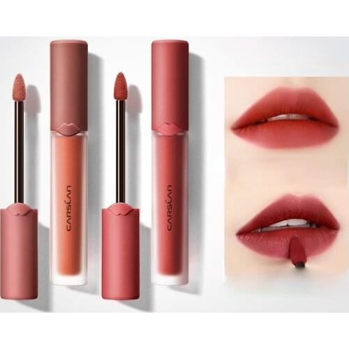 CY CARSLAN Ice Fromage Lip Lacquer 2 Pieces Velvet Matte Matte Lipstick White Lasting Free Shipping