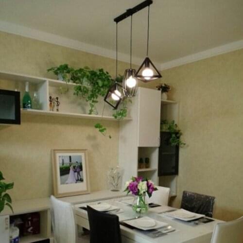 Chandelier geometric restaurant retro creative personality bar art lighting lamps loft Iron industry Pendant LAMP zcl