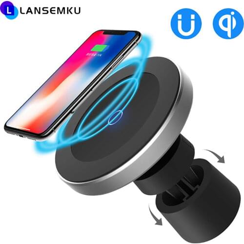 QI Magnetic Car Charger For Magsafe iPhone 11/12 Pro Max 15W Fast Magnetive Car Charge With Phone Holder For iPhone Samsung