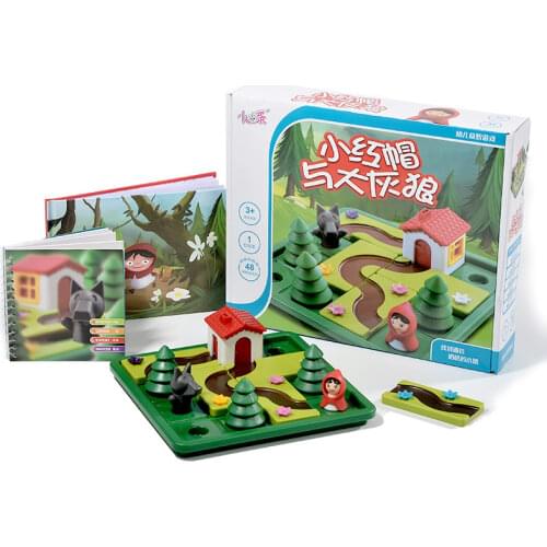 Little Red Riding Hood Deluxe Skill-Building Smart Board Game with Picture Book for Ages 4-7 Challenge Toys for Family Game
