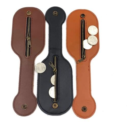 Men Leather Coin Purse Outdoor Utility Self-Defense Multi-Tool Wallet Women PU Mini Purse Coin Wallet