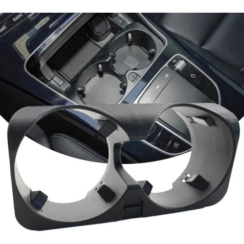 Reliable Drink Cup Holder Two Holes Sturdy Black Car Water Cup Bracket A2218130014 Car Accessories Goods for Benz W212 2019
