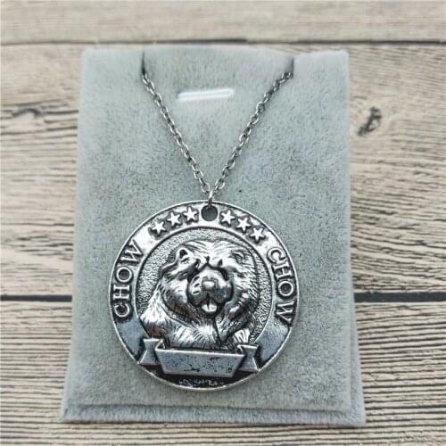 New Chow Chow Necklace Classic Style Pet Jewellery Fashion Animal Jewellery Chow Chow Dog Pendant Necklace Women