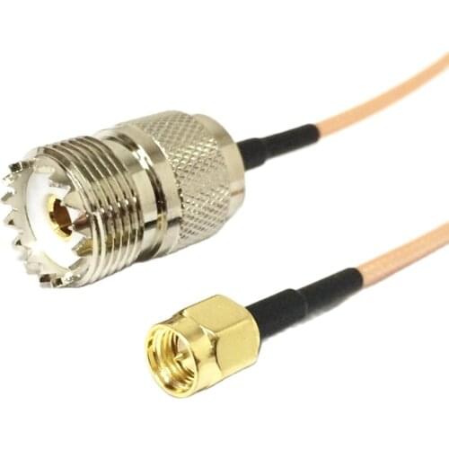 New SMA Male Switch UHF Female Jack SO239 pigtail Cable RG316 Wholesale Fast Ship 15CM 6" Adapter