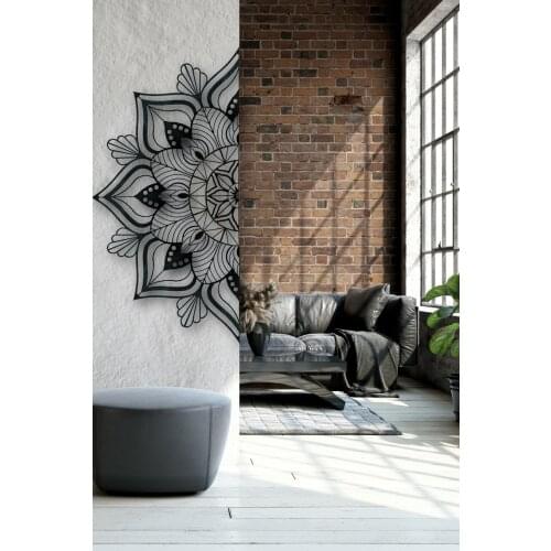 XXL Mandala wall decal, half mandala, vinyl wall sticker, yoga creative gift, master bedroom, headboard art design decoration
