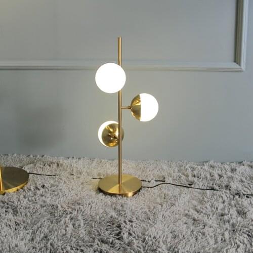 Modern Nordic Glass and Iron E27 LED table lamp table light desk lamp desk light for living room hotel