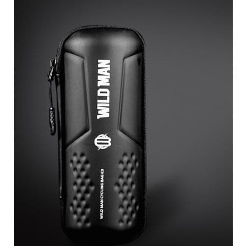Cycling Tools Storage Bags Black PU Leather EVA Rainproof Water Bottle Bag Bicycle Equipment Outdoor Riding Tool Storage Bags