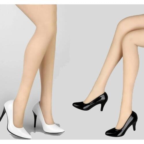 Toyscentre TCT-012 1/6 scale female pointed high heels black model fit 12 inch action figure body in stock