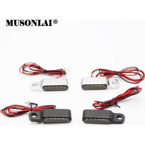 12V Motorcycle LED Indicator Light Universal Mini Turn Signals Flashing Blinker Lights for Scooter Cafe Racer ATV Honda Yamaha