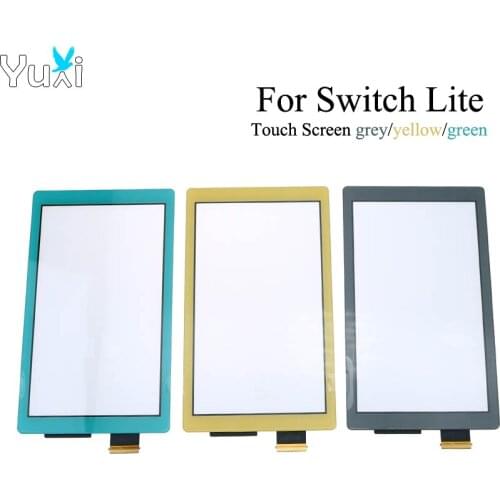 YuXi LCD Display Touch Screen for Nintendo Switch NS Lite Touch screen Digitizer Cover Panel Game Console grey/yellow/green