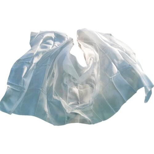 2018 high quality cheap dance veils womens sexy 100% silk belly dance veil wholesale white