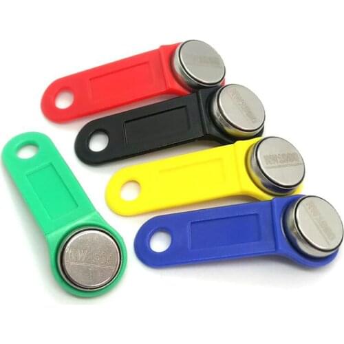 100PCS rewritable RFID token Touch Memory key, RW1990 iButton,copy card, Sauna dallas key Chains card