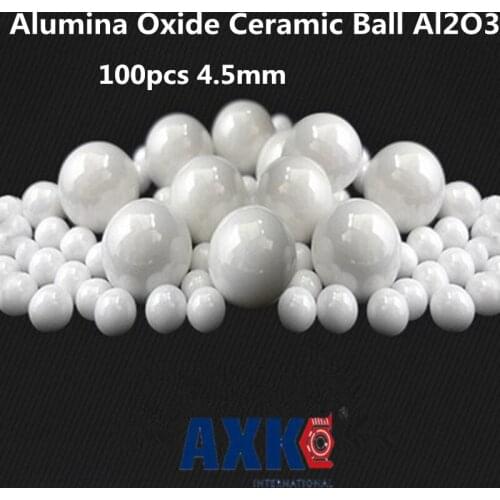 2021 Hot Sale Special Offer Steel 100pcs 4.5mm Alumina Oxide Ceramic Ball Al2o3 For Bearing/pump/linear Slider/valvs Balls