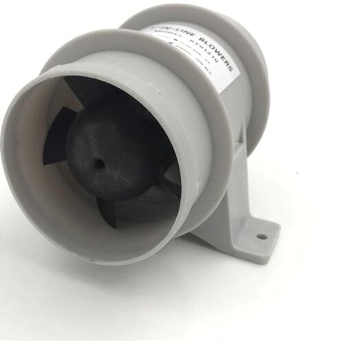 3" In-Line Blower Boat Bilge Engine Galley Marine Ventilation Fan 12V Corrosion Resistant ABS For Bilges Engine Heads