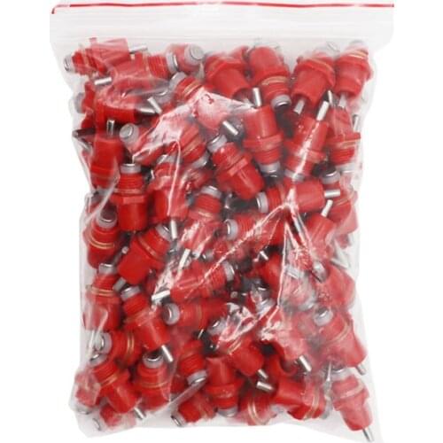 600Pcs Poultry Chicken Quail Feeder Nipple Drinker Thread Diameter 10mm Bird Quail Water Drinking Nipple Pipe Knob Fixed