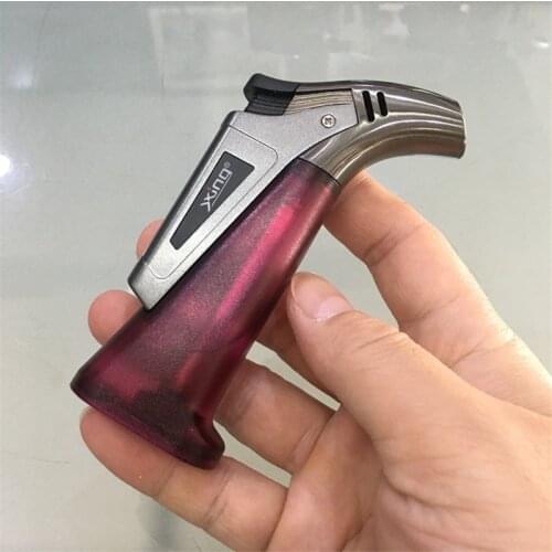 Butane Windproof Metal Jet Cigar Cigarette Lighter Torch Turbo Gas Lighter Pipe Start Flame Powerful Gadgets For Men Technology