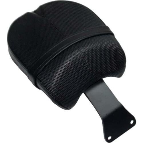 Black Leather Passenger Motorcycle Rear Seat Cover Pillion For 2017 Victory Octane