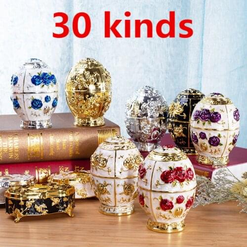 Metal Zinc Alloy Toothpick Holder box Flower Box Western Creative Household Table Decoration Press Automatic Toothpick Holder