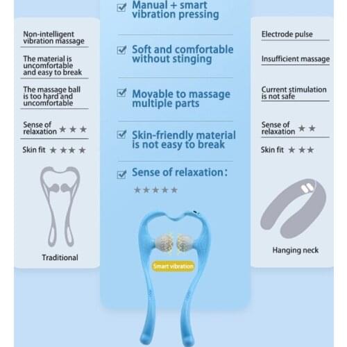 Electric Pressure Point Neck Massager Pressure Point,Trigger Point Massage Tools for Shiatsu Deep Tissue Dual,Self-Massage