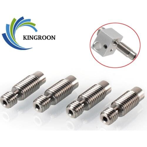 KINGROON E3D V6 Titanium alloy Throat 3D Printer Parts M7 Throat For 1.75mm Filament 3D Printer Hot End Remote All-Metal Throat