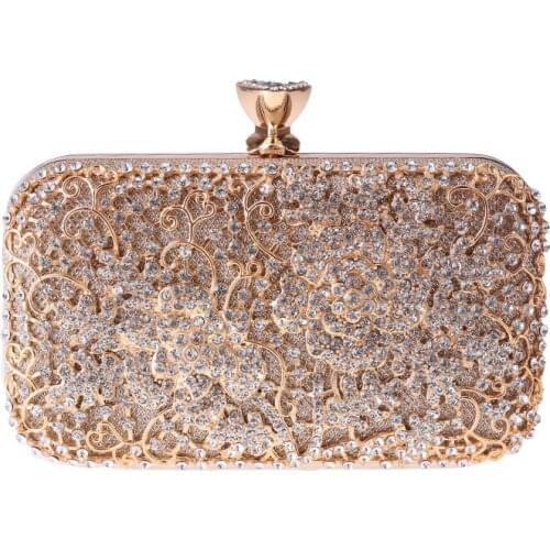 2021 Sale hot Fashion Evening bags Diamond Floral handbag Vintage Clutch tote bags Wallet for Women Wedding Crossbody Bags