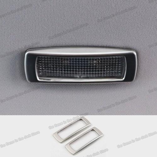 Lsrtw2017 for Skoda Karoq Car Roof Reading Frame Trims Interior Accessories Chrome 1 Pair 2016 2017 2018 2019 2020