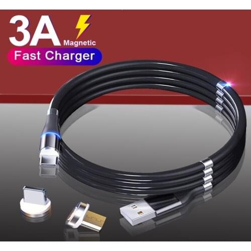 Magnetic USB Cable Fast Charging Type C Magnet Charger Cord Phone Charge Micro USB Wire For iPhone 12 Pro Max Xiaomi 11 Samsung