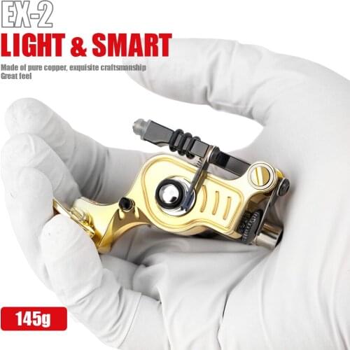 Dragonhawk Tattoo Machine Supplies Adjustable Stroke Rotary RCA Core Less Motor Stable Permanent Makeup Machine Gun Accessories