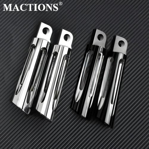 Motorcycle Male Mount CNC Aluminum Foot Pegs Footrest Black/Chrome For Harley Sportster XL Touring Dyna Fat Bob Softail Custom