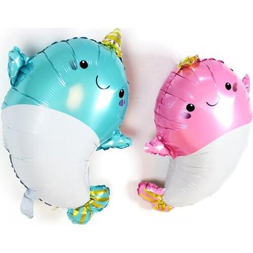 Cartoon toy balloon unicorn dolphin shape balloon floating air balloon birthday party wedding decoration balloon wholesale