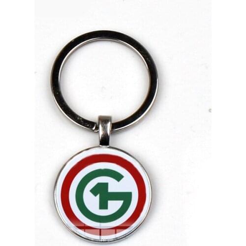 Fashion New O1G Keychain Hungarian Men Classic Logo Glass Dome Pendant Keyrings Wallet Car Jewelry Ring Porte Clef Souvenir Gift