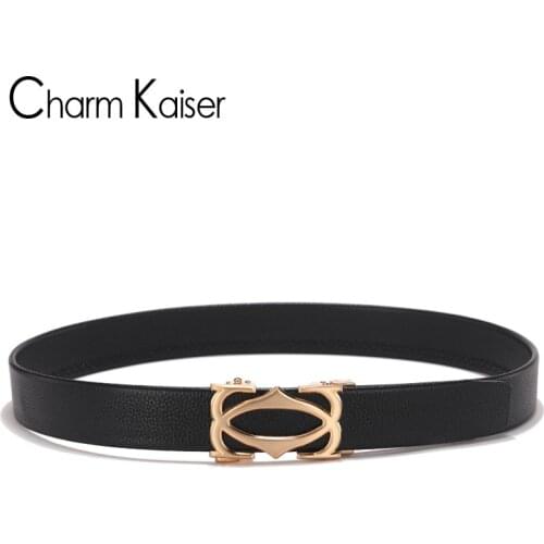 Charm Kaiser automatic belt buckle leather belt men leisure trend in Europe and America contracted belt male