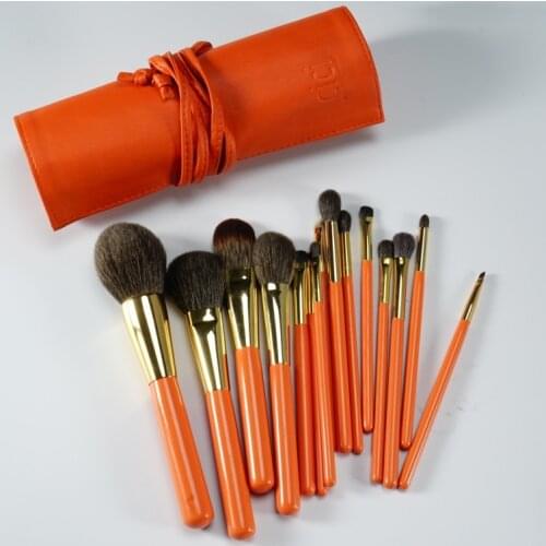 Professional Handmade Makeup Brushes Set Soft Blue Squirrel Saikoho Goat Hair Powder Blush Eye Shadow Brush Make Up Brush Kit