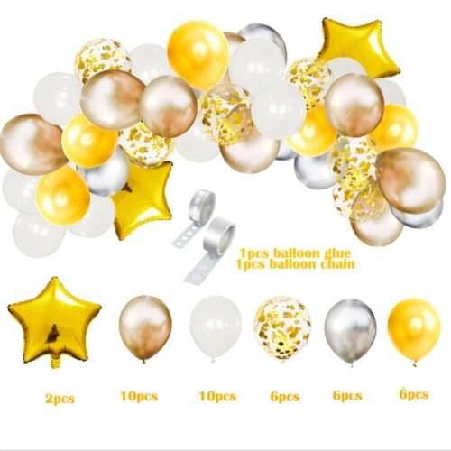 42 Pieces Of Halloween Party Set Christmas Sequined Balloon Combo Birthday Wedding Decoration