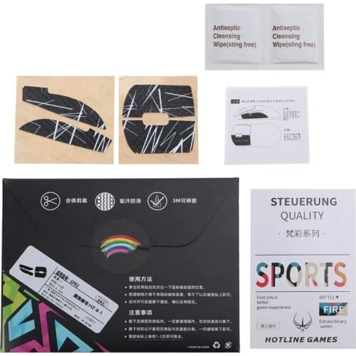 DIY Mouse Skin Mouse Skates Side Stickers Sweat Resistant Pads Anti-slip Grip Tape forlogitech G Pro Wireless Mouse