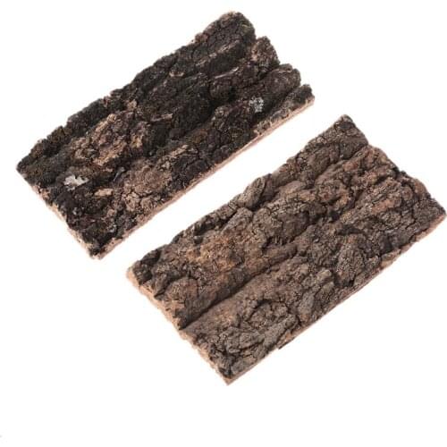 Natural Rodent Reptile Habitat Decoration Lizard Spider Hide Climbing Tree Bark Platform 85DA