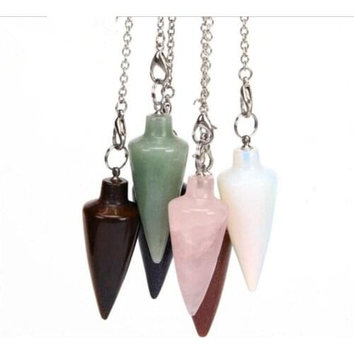 Natural Pink Quartzs Stone Charms Womens Jewelry Making High-quality Arrow Shape Pendant Chain for DIY Necklace Accessories
