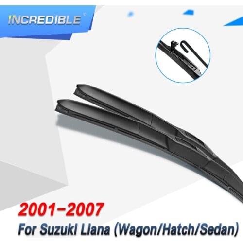 INCREDIBLE Hybrid Wiper Blades for Suzuki Liana Hatchback / Wagon Fit Hook Arms 2001 2002 003 2004 2005 2006 2007