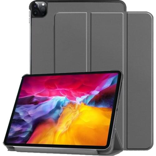 Solid Color Magnetic Stand Cover for iPad Pro 12 9 2021 Case PU for iPad Pro 2021 12.9 Inch 5th Generation Case Auto Sleep