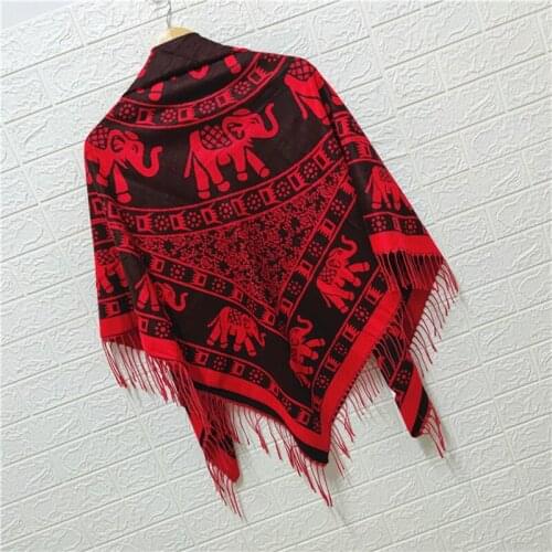 Autumn Winter New Travel Shawl Scarf Oversize140x140cm Square Women Tassels Cashmere Pashmina Scarves Thick Blanket Soft Warm
