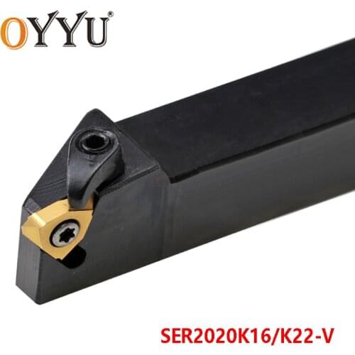 OYYU SER2020K16-V SER2020K22-V SER 2020 SER2020 Lathe Cutter Turning Tools Holder CNC Cutter Shank Threading Toolholder