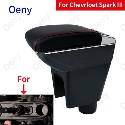 For Chevrolet Spark III Armrest box 2011 2012 Aveo T200 Car armrest box car accessories interior storage box