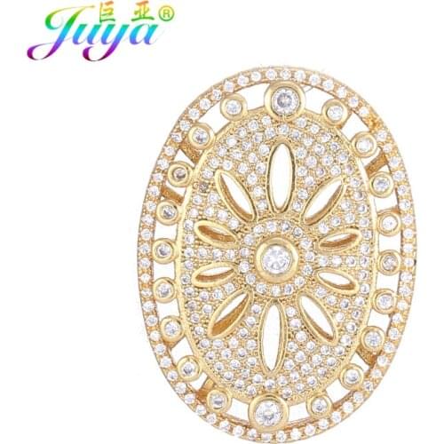 Oval Shape Handmade Floating Jewelry Findings Flower Connector Pendant For Women Natural Stones Pearls Decoration Jewelry Making